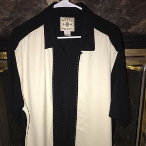 Sette Ponti Color Block button up short sleeve